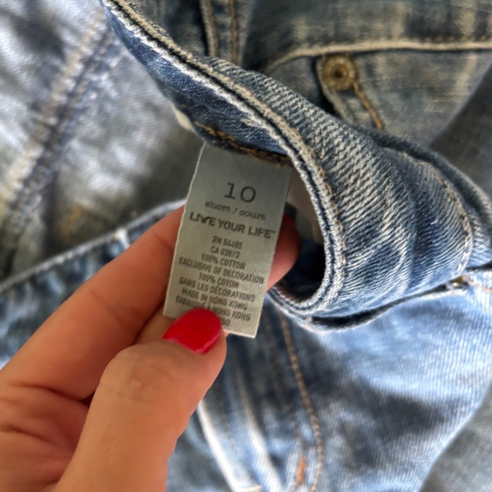 Y2K Low Rise American Eagle Light Wash Denim Flare Jeans - Picture 6 of 6